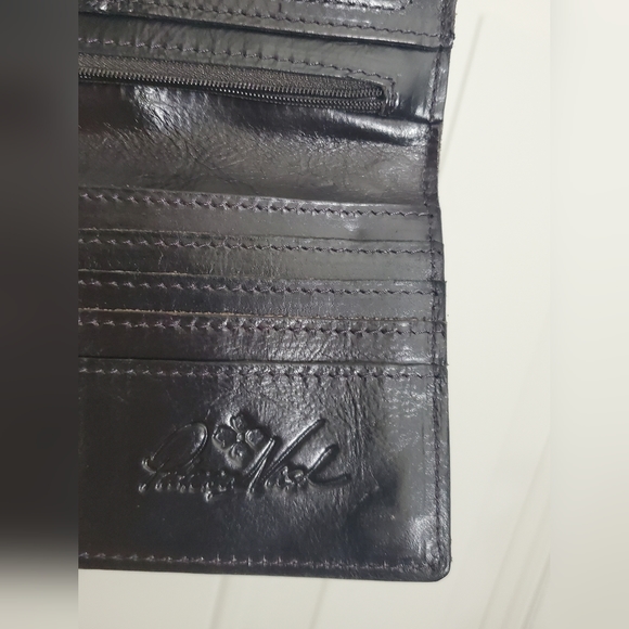 Patricia Nash Leather Valentia II Wallet Wristlet Vintage Floral Brocade EUC - Picture 12 of 16